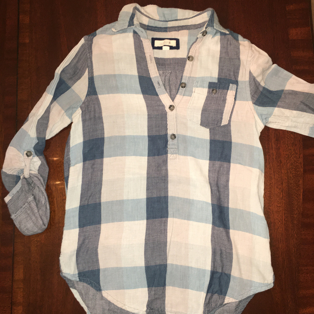Aerie Flannel - half button down